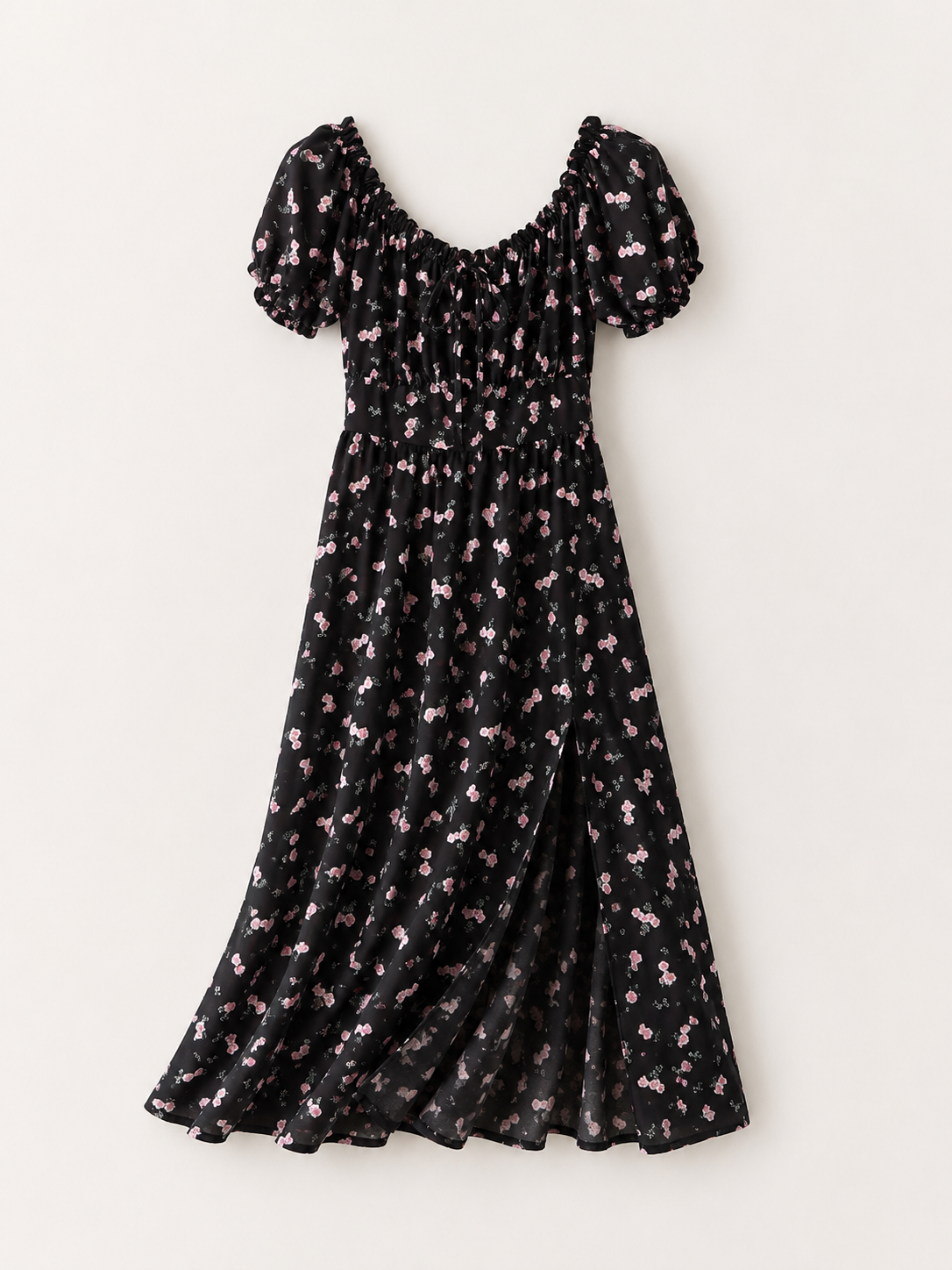 Rochie florală cu talie elastică