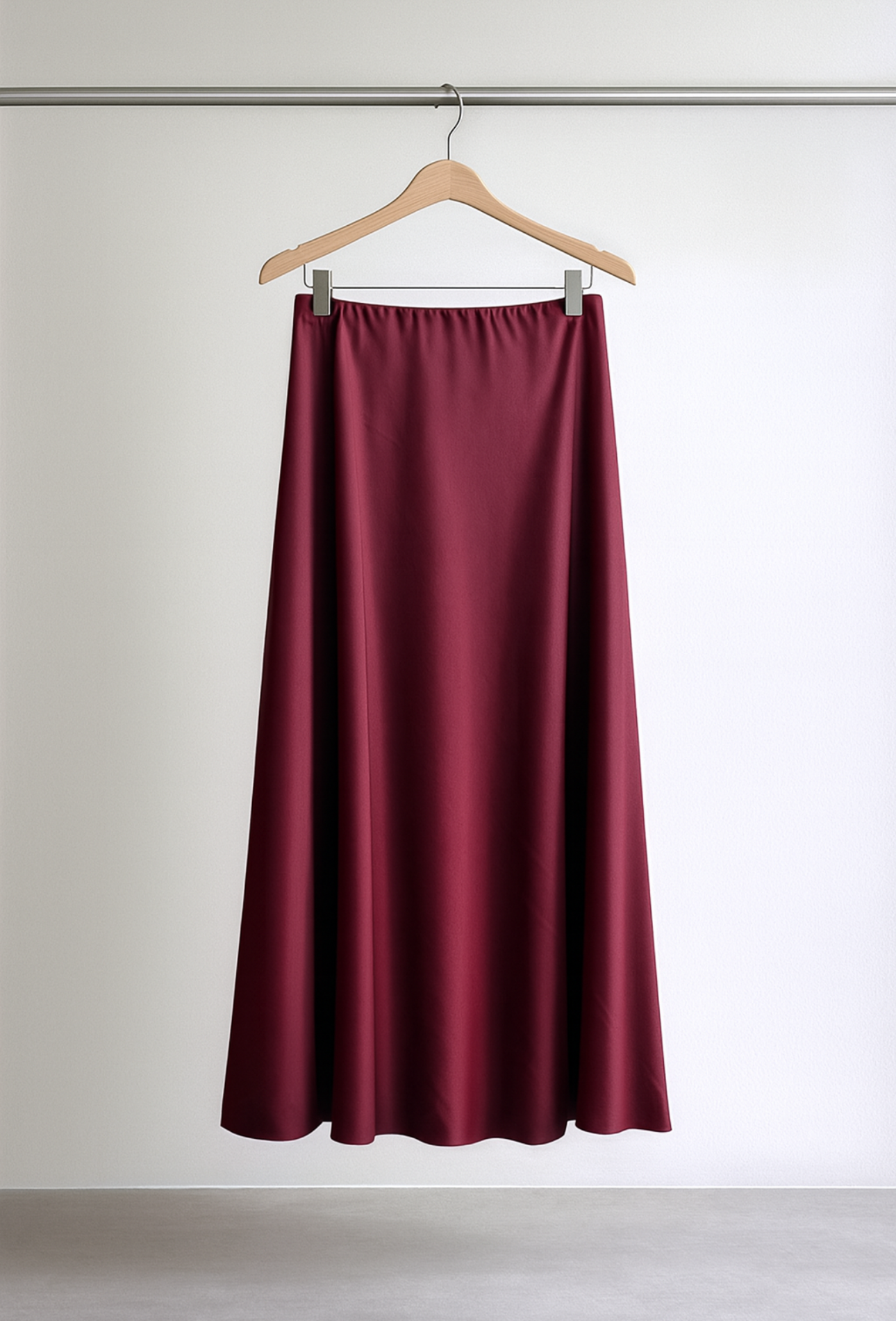 Fustă Midi din Satin – Croi A-line