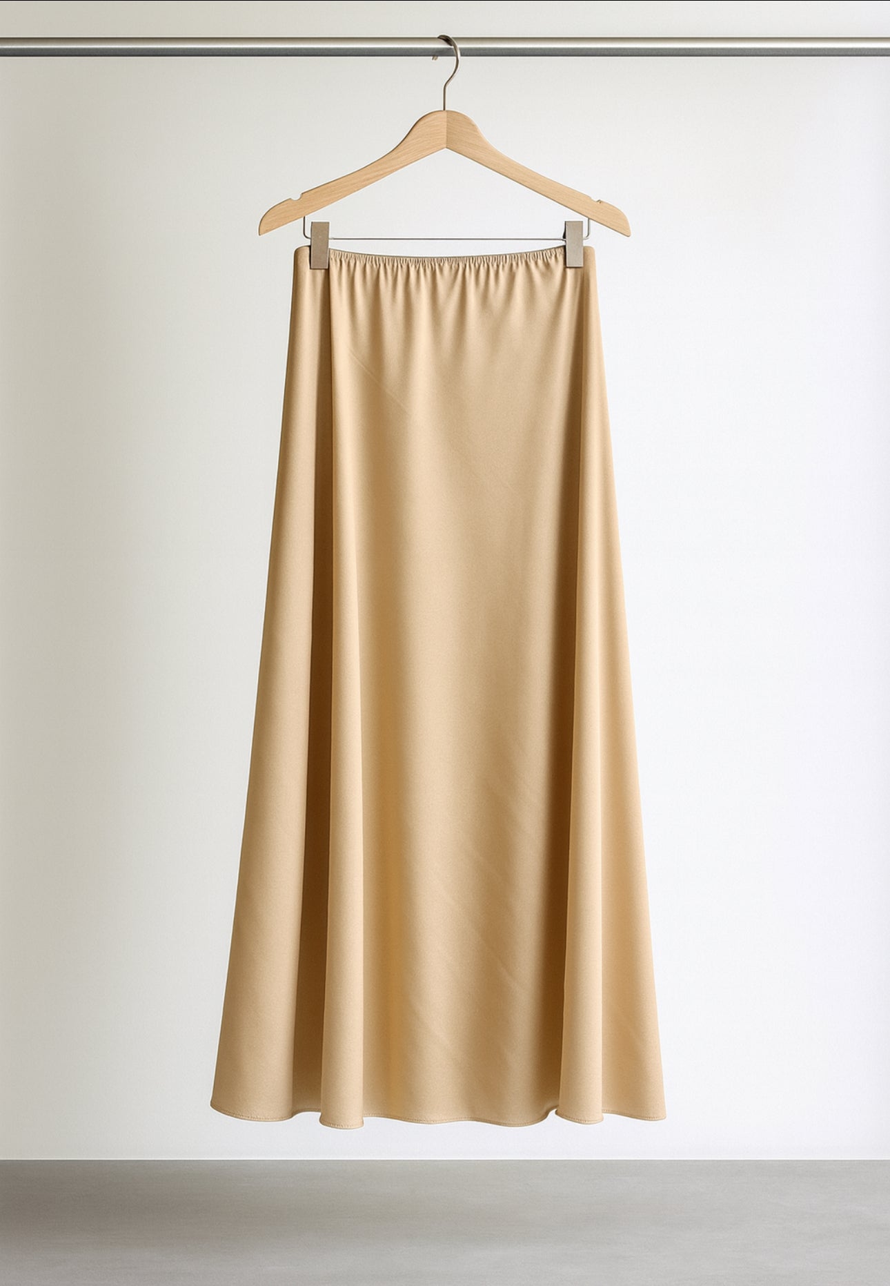 Fustă Midi din Satin – Croi A-line