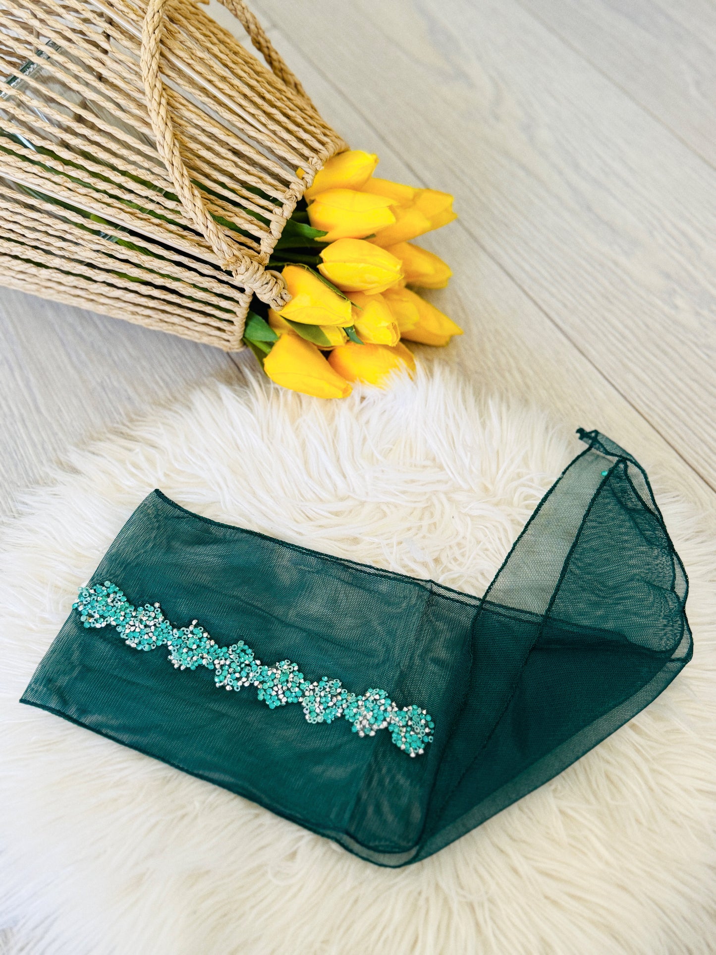 Baticuri din Tulle cu Accesoriu.