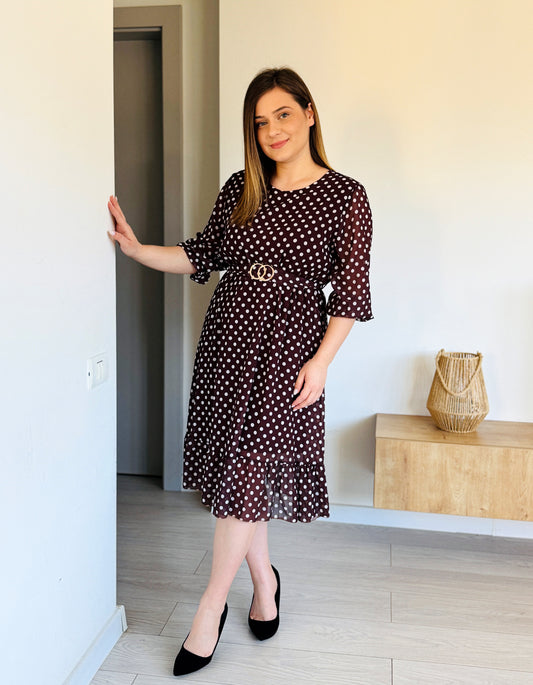 Rochie Midi cu Buline