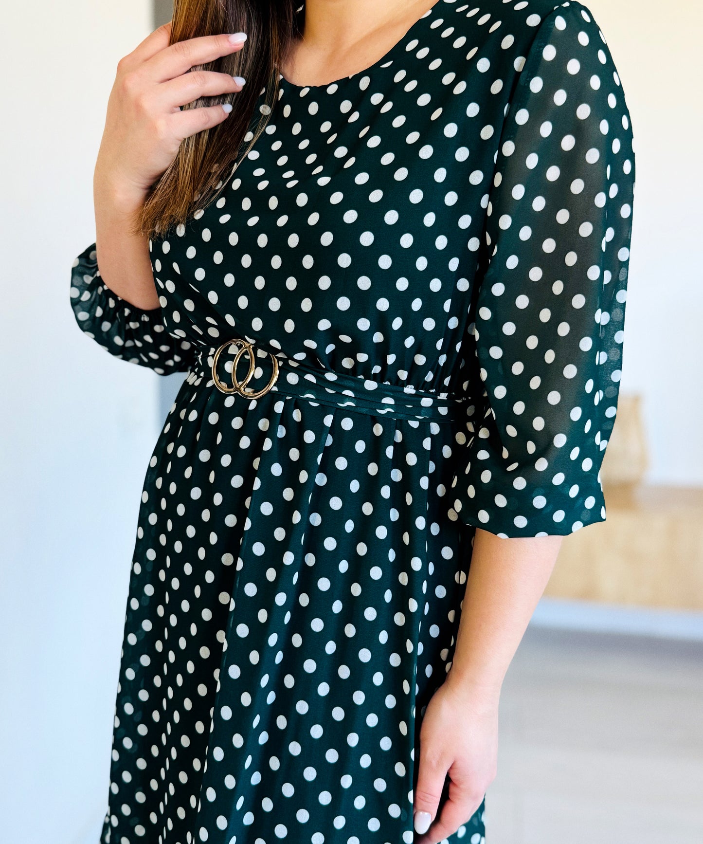 Rochie Midi cu Buline