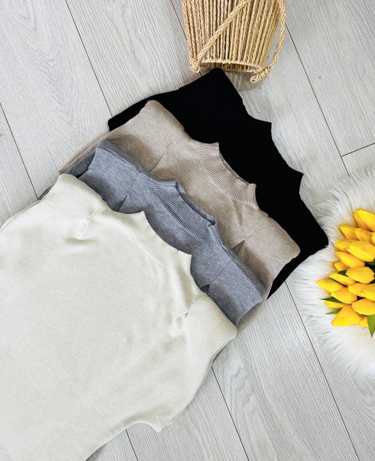 Rochie tricotată fără mâneci