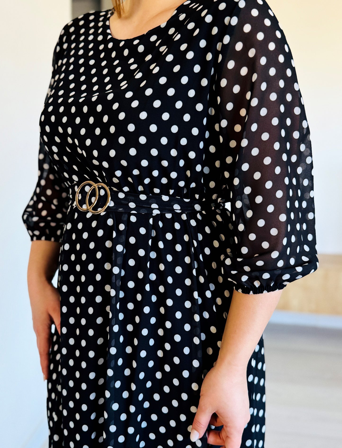 Rochie Midi cu Buline